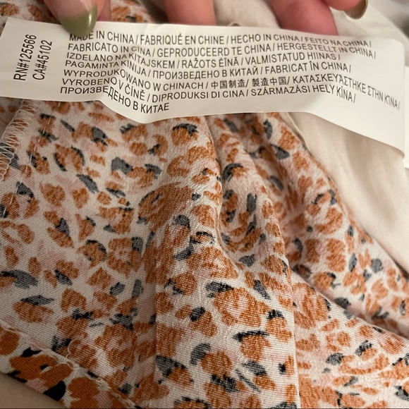 MINKPINK Nevaeh Mini Dress in Orange, Pink, White and Black Print Size Large - Picture 11 of 15